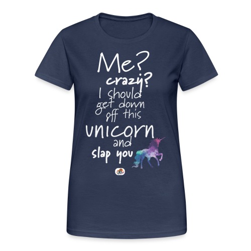 Crazy Unicorn - Light with picture - Women's Gildan Heavy T-Shirt