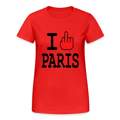 Anti-Paris Dégouté - T-shirt Gildan épais femme