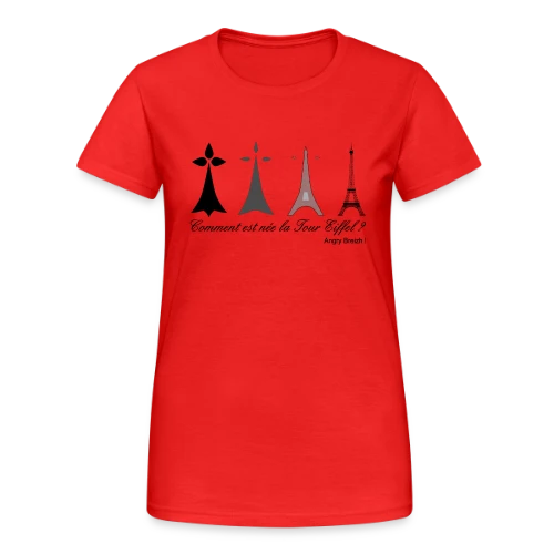 Évolution Tour Eiffel Bretonne - T-shirt Gildan épais femme