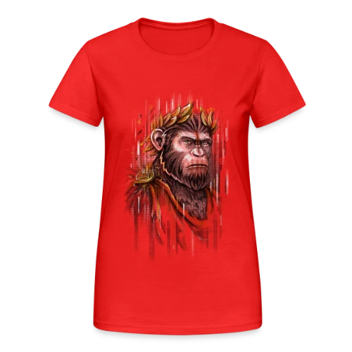 César l'Empereur Singe - T-shirt Gildan épais femme
