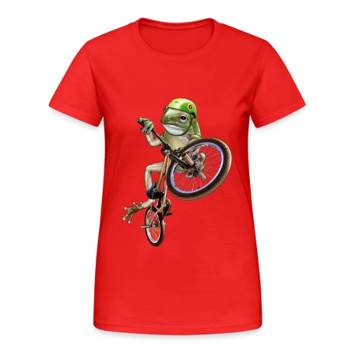Grenouille BMX : Le Rider des Marais - T-shirt Gildan épais femme