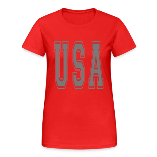 Fierté Américaine: Équipe USA - T-shirt Gildan épais femme