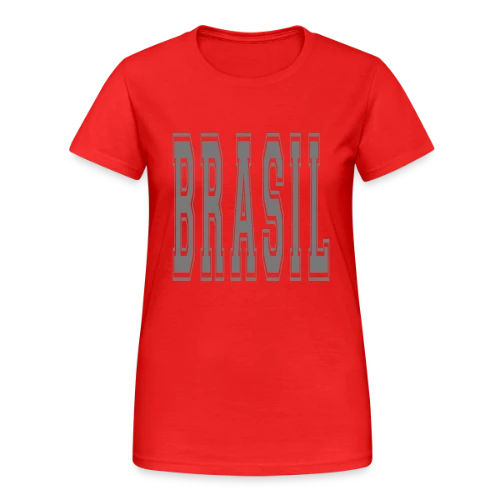 Fierté Brésilienne Football - T-shirt Gildan épais femme
