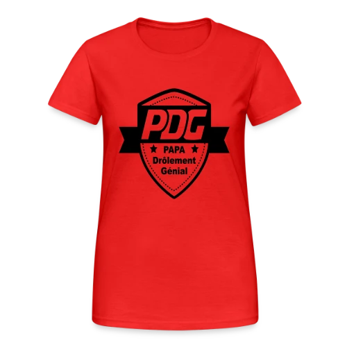 T-shirt PDG : Le Boss au Sommet - T-shirt Gildan épais femme