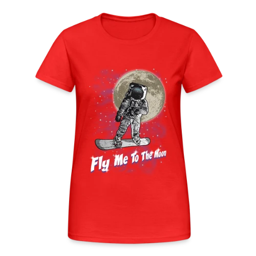 Snowboarder lunaire - T-shirt Gildan épais femme
