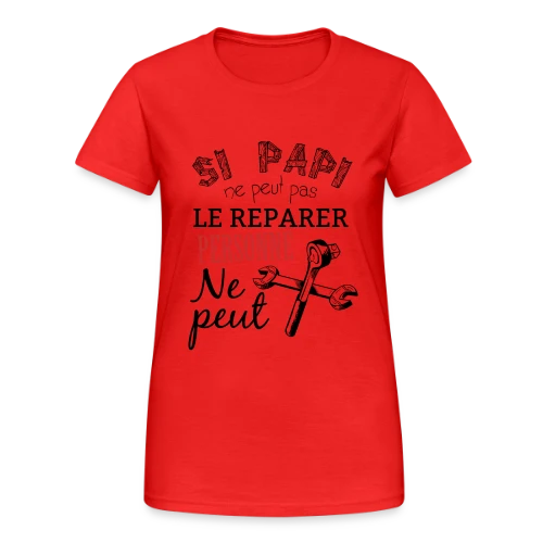 T-shirt Papi Bricoleur - L'Expert des Réparations - T-shirt Gildan épais femme