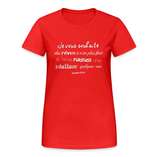 Douce Nuit, Beaux Rêves - T-shirt Gildan épais femme