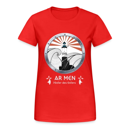Phare d'Ar Men Breton - T-shirt Gildan épais femme