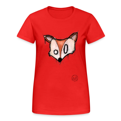 Renard Stylisé K-nimals - T-shirt Gildan épais femme