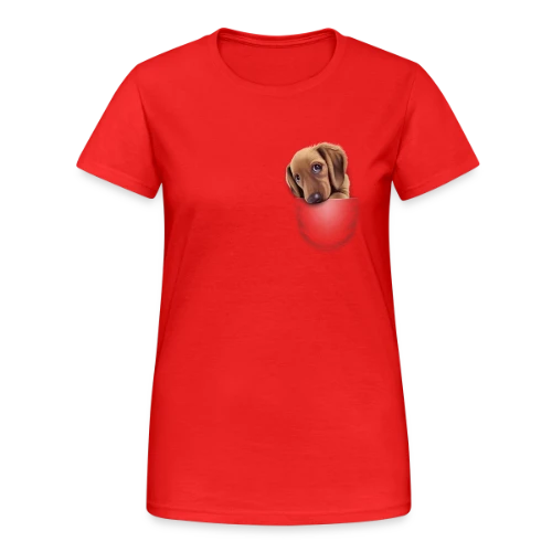 Chien de Poche - T-shirt Gildan épais femme