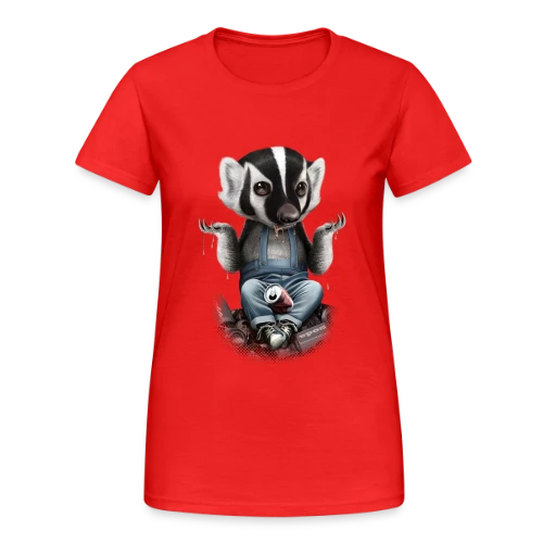 Je m'en fiche, Blaireau Rusé - T-shirt Gildan épais femme
