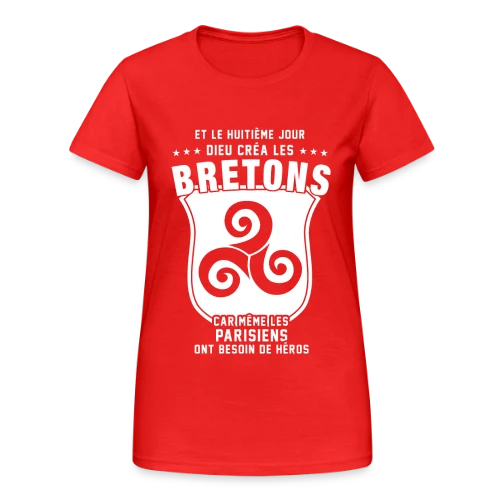 Bretons 8ème Jour - T-shirt Gildan épais femme