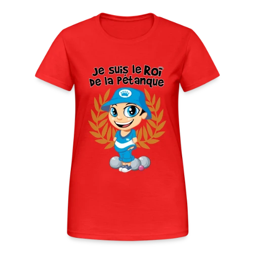 Roi de la pétanque - T-shirt Gildan épais femme