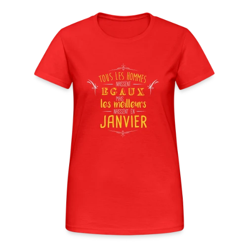 T-Shirt Homme 'Les Légendes Naissent en Janvier' - T-shirt Gildan épais femme