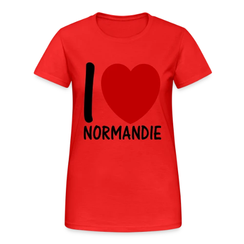 J'aime la Normandie - T-shirt Gildan épais femme