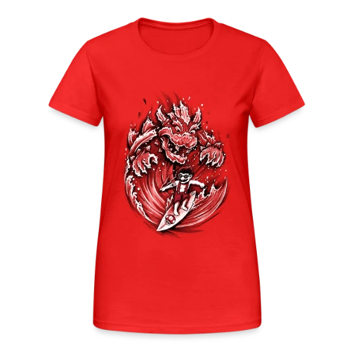 Mario, le Surfeur de Bowser - T-shirt Gildan épais femme