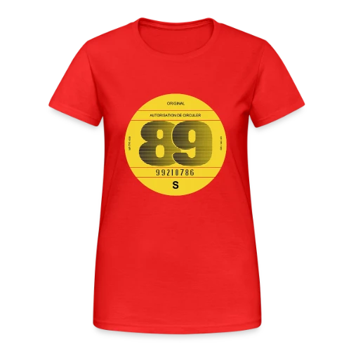 Voiture Vintage France 1989 - Esprit Rétro - T-shirt Gildan épais femme