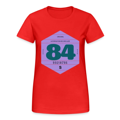 T-shirt Vignette Automobile 1984 Rétro France - T-shirt Gildan épais femme