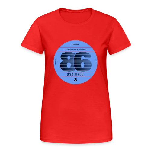 1986: Icône Rétro Automobile Française - T-shirt Gildan épais femme