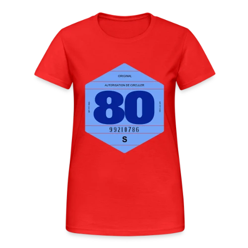 T-shirt Vignette Automobile Rétro France Années 80 - T-shirt Gildan épais femme