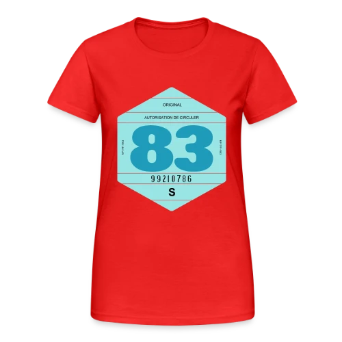 Vignette Auto Rétro 1983 : Voyage Vintage en France - T-shirt Gildan épais femme