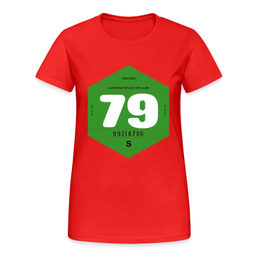 Vignette Automobile Vintage France 1979 - T-shirt Gildan épais femme