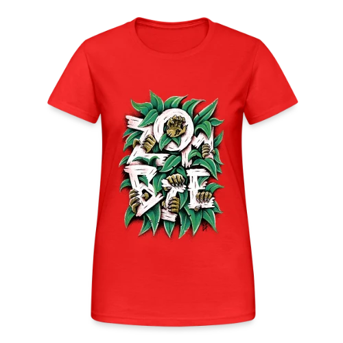 ZOMBIE : Les Griffes Végétales - T-shirt Gildan épais femme