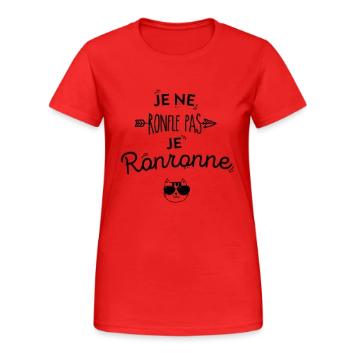 Je Ronronne - T-shirt Gildan épais femme