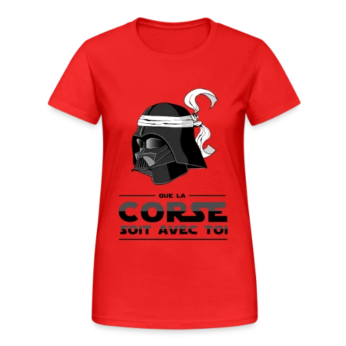 Dark Vador Corse Humour - T-shirt Gildan épais femme