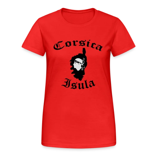 Corsica Isula Vintage - T-shirt Gildan épais femme