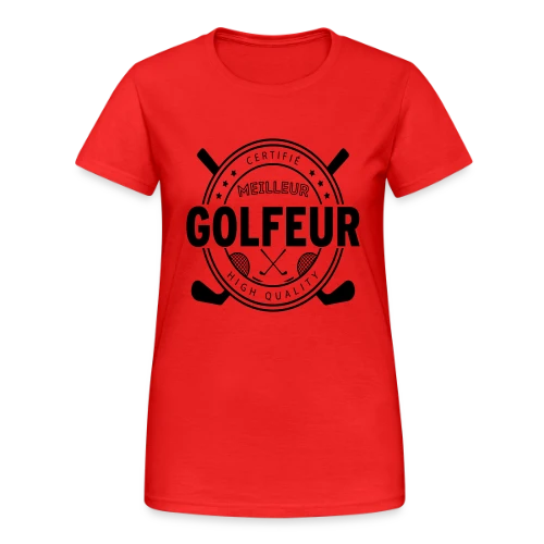 T-shirt Le Super Golfeur - Cadeau Idéal Passion Golf - T-shirt Gildan épais femme