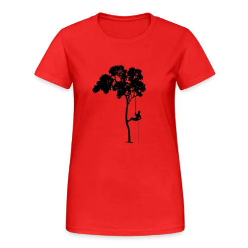T-shirt Passion Grimpeur d'Arbre & Abseil - T-shirt Gildan épais femme