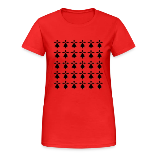 Motif Hermines Bretonnes - T-shirt Gildan épais femme