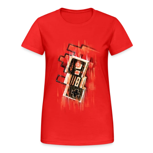 Manette Rétro Floue NES - T-shirt Gildan épais femme
