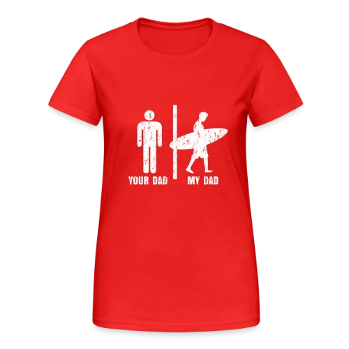 T-shirt Papa Surfeur | Plage & Océan - T-shirt Gildan épais femme