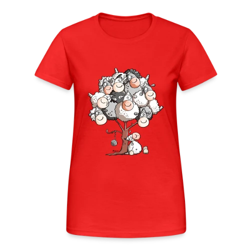 Petit Mouton Laineux Câlin - T-shirt Gildan épais femme