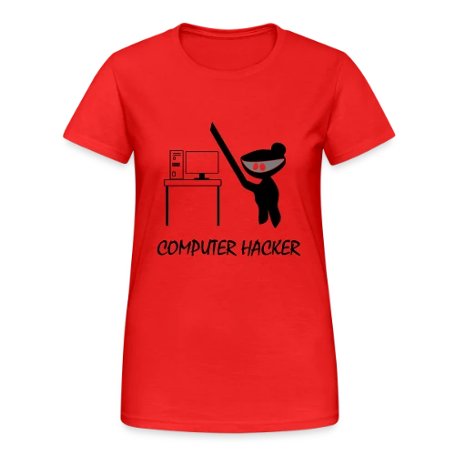 Codeur Ninja | Humour Hacker - T-shirt Gildan épais femme