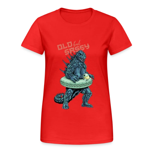 Vieux mais Culotté : Le Monstre Plouf ! - T-shirt Gildan épais femme