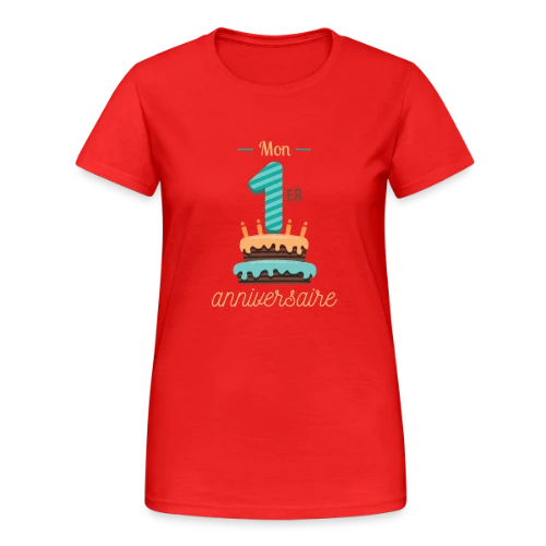 T-shirt Mon Premier Anniversaire Garçon - T-shirt Gildan épais femme