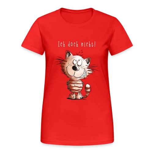 Pas moi, la chatte coquine - T-shirt humour félin - T-shirt Gildan épais femme