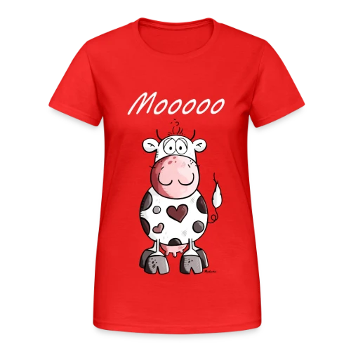 Mooo la Vache Rigolote - T-shirt Gildan épais femme