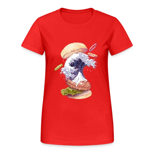 La Vague Gourmande de Kanagawa - T-shirt Gildan épais femme