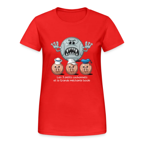 Les 3 petits cochons - T-shirt Gildan épais femme