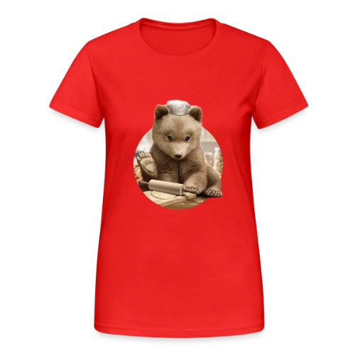 Ourson Chef - T-shirt Gildan épais femme