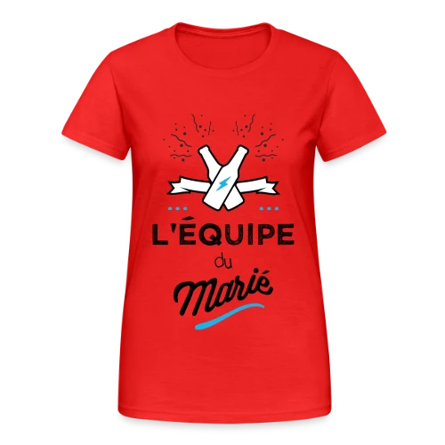 EVG L'Équipe du Marié - T-shirt Gildan épais femme