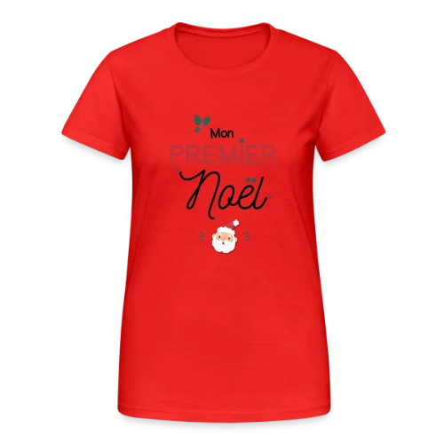 Mon Premier Noël - T-shirt Gildan épais femme
