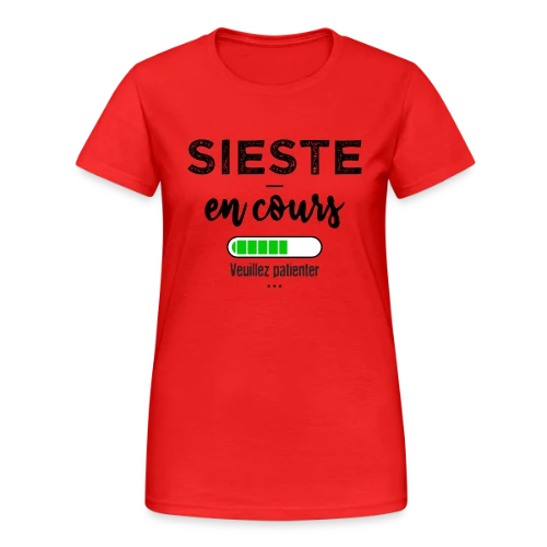 Sieste en cours, ne pas déranger ! - T-shirt Gildan épais femme