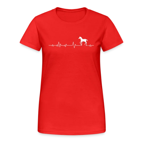 Cheval Élégant Discret - T-shirt Gildan épais femme