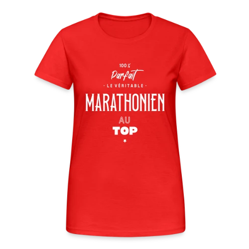 Marathonien au Top - T-shirt Gildan épais femme