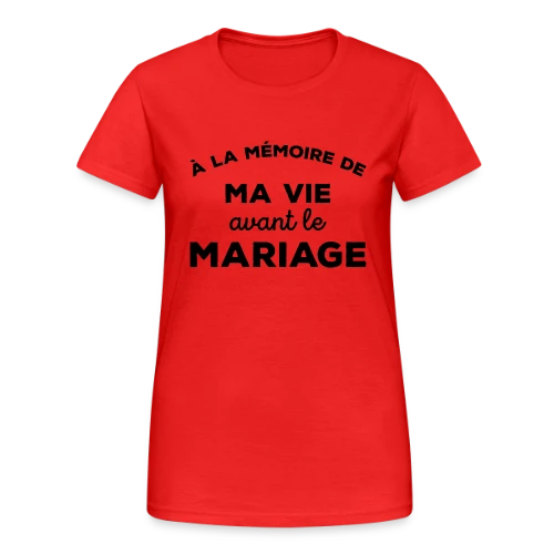 Adieu Vie de Célibataire - T-shirt Gildan épais femme